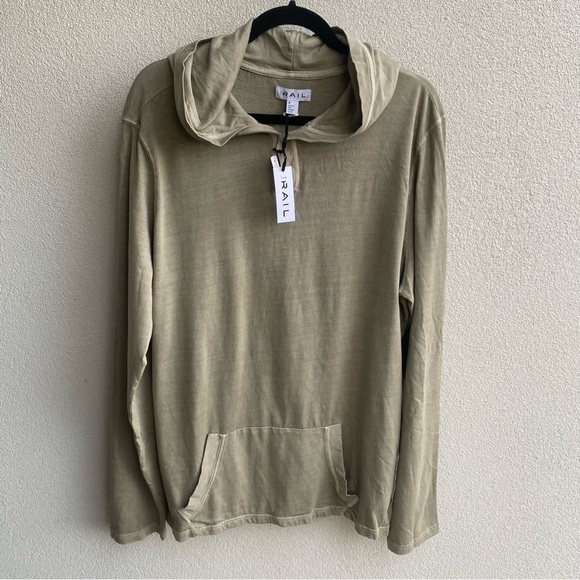 The Rail Henley Hoodie NWT XL - Picture 1 of 7